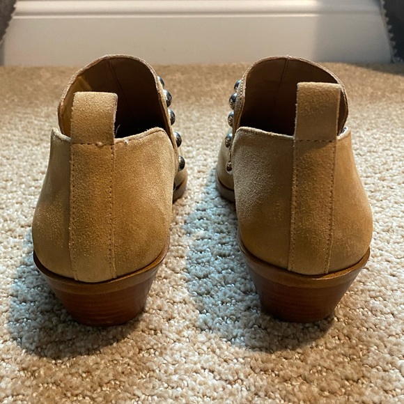 Excellent Condition | Rebecca Minkoff Tan Suede Studded Ankle Boots | W6M - Picture 4 of 4